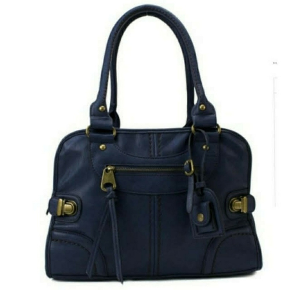 🌺 NWT Scarleton Navy Blue Satchel Purse
